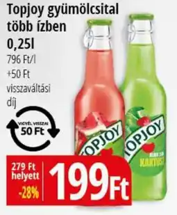 Real Topjoy gyümölcsital több ízben ajánlat