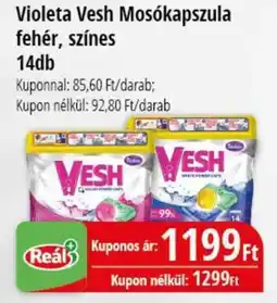 Real Violeta Vesh Mosókapszula fehér, színes 14db ajánlat