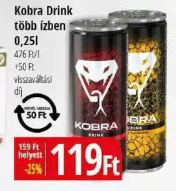 Real Kobra Drink több ízben ajánlat