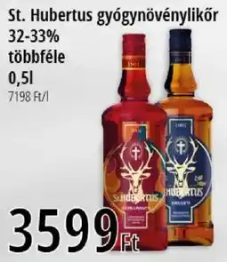 Real St. Hubertus gyógynövénylikőr 32-33% többféle ajánlat