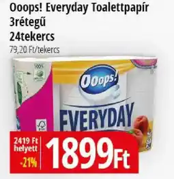 Real Ooops! Everyday Toalettpapír 3rétegű ajánlat