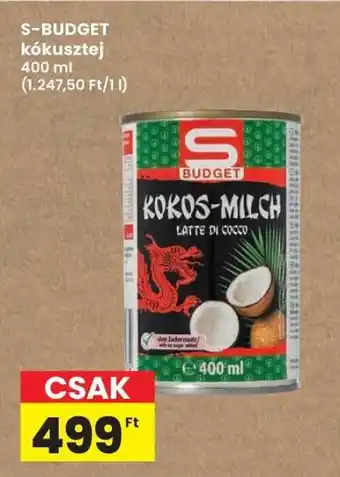 Interspar S-BUDGET kókusztej ajánlat