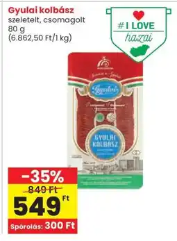 Interspar Gyulai kolbász ajánlat