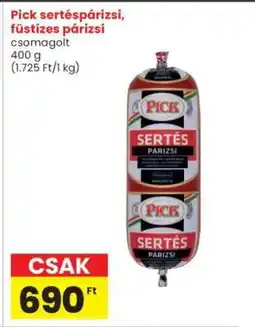 Interspar Pick sertéspárizsi, füstízes párizsi ajánlat