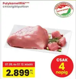 Interspar Pulykamellfilé ajánlat