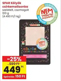 Interspar SPAR Kölyök csirkemellsonka ajánlat