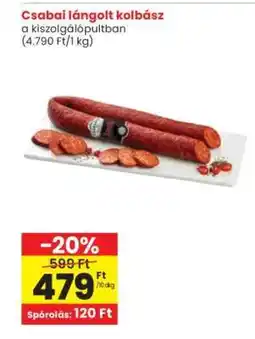 Interspar CSABAI Lángolt kolbász ajánlat