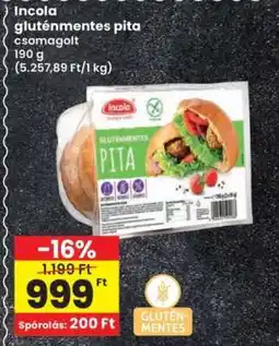 Interspar Incola gluténmentes pita ajánlat