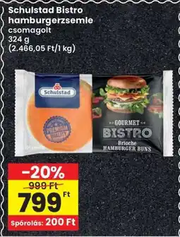 Interspar SCHULSTAD BISTRO HAMBURGERZSEMLE ajánlat