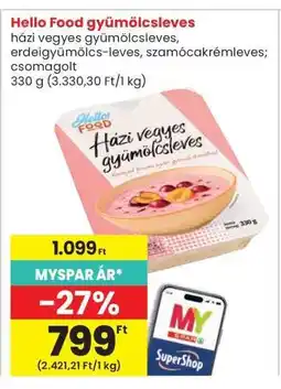 Interspar Hello Food gyümölcsleves ajánlat