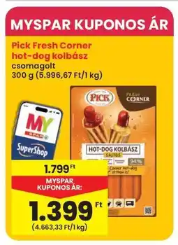 Interspar PICK Fresh Corner Hot-Dog Kolbász ajánlat