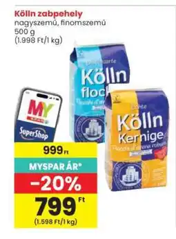 Interspar Kölln zabpehely ajánlat