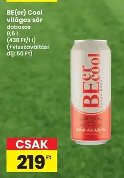 Interspar BE(er) Cool világos sör dobozos ajánlat