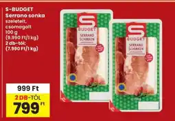 Interspar S-BUDGET Serrano sonka ajánlat