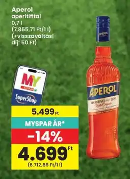 Interspar Aperol ajánlat