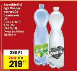 Interspar Szentkirályi Egy Csepp, extra dús ásványvíz ajánlat