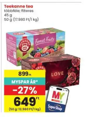 Interspar TEEKANNE TEA ajánlat