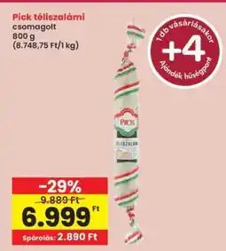 Interspar PICK Téliszalámi ajánlat