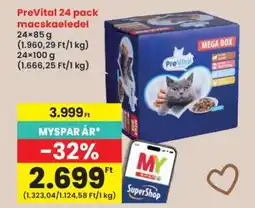 Interspar PreVital 24 pack macskaeledel ajánlat