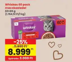Interspar Whiskas 60 pack macskaeledel ajánlat