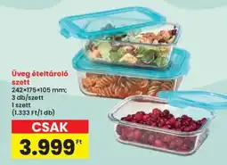 Interspar Üveg ételtároló szett ajánlat