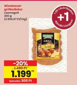 Interspar Wiesbauer Grillkolbász ajánlat