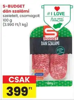 Spar S-BUDGET dán szalámi ajánlat