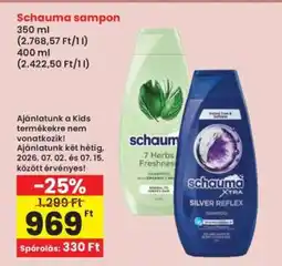Interspar SCHAUMA Sampon ajánlat