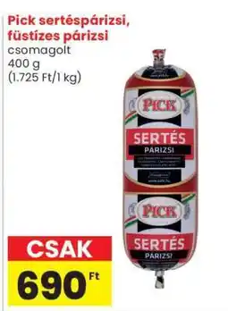 Spar Pick sertéspárizsi, füstízes párizsi ajánlat