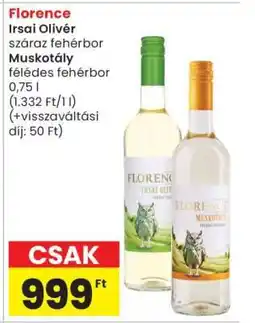 Spar Florence Irsai Olivér / Muskotály ajánlat
