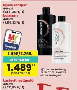 Interspar SYOSS Sampon ajánlat