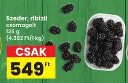 Interspar Szeder, ribizli ajánlat