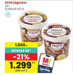 Spar SPAR jégkrém ajánlat