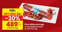 Interspar Pick diákcsemege ajánlat