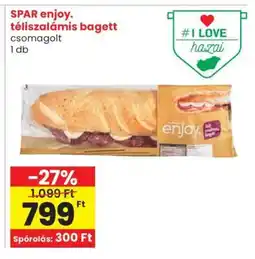 Spar SPAR enjoy. téliszalámis bagett ajánlat