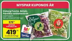 Spar Eisberg Puszta, Betyár, Pántilka salátakeverék ajánlat