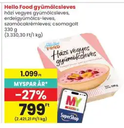 Spar Hello Food gyümölcsleves ajánlat