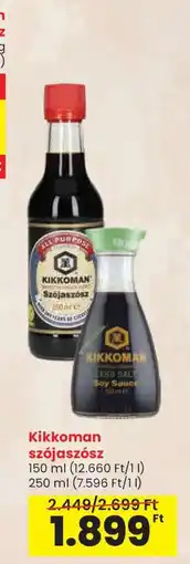 Spar Kikkoman szójaszósz ajánlat