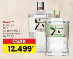 Spar ROKU Japán Gin ajánlat