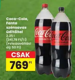 Spar Coca-Cola, Fanta szénsavas üdítőital ajánlat