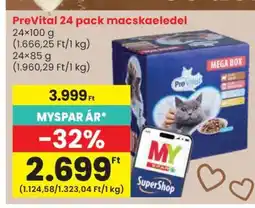 Spar PreVital 24 pack macskaeledel ajánlat