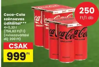 Spar Coca-Cola szénsavas üdítőital ajánlat