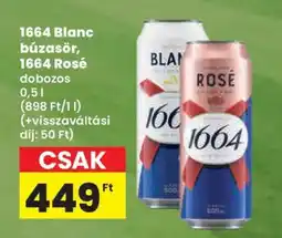 Spar 1664 Blanc búzasör, 1664 Rosé dobozos ajánlat