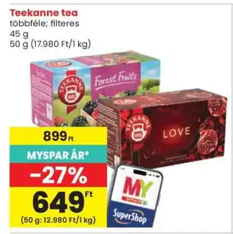 Spar TEEKANNE TEA ajánlat
