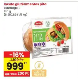 Spar Incola gluténmentes pita ajánlat