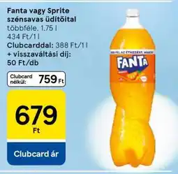 Tesco Fanta vagy Sprite szénsavas üdítőital ajánlat