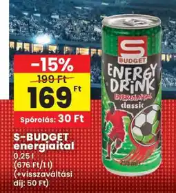 Spar S-BUDGET energiaital ajánlat