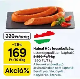 Tesco Hajnal Hús lecsókolbász ajánlat