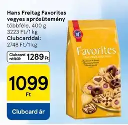 Tesco Hans Freitag Favorites vegyes aprósütemény ajánlat