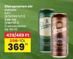 Spar Staropramen sör ajánlat